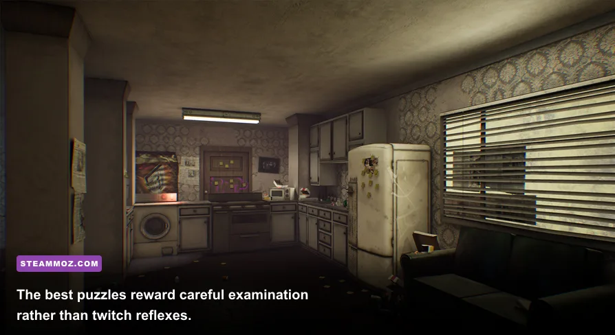 A puzzle-filled interior location from Back in 1995