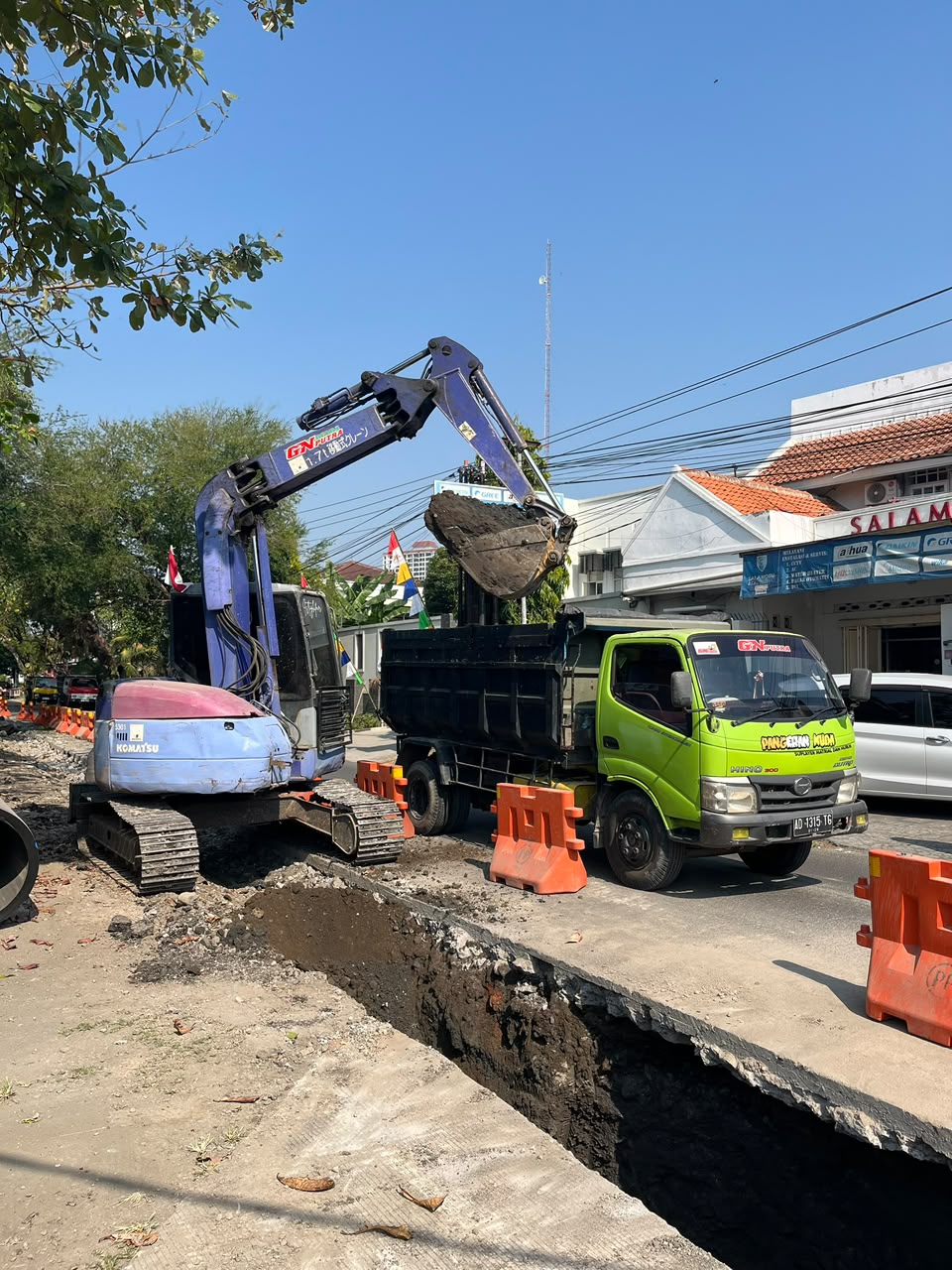 Pembuangan tanah disposal CV GN PUTRA