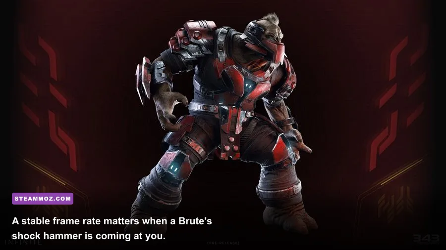 Master Chief battling Banished Brutes in Halo Infinite