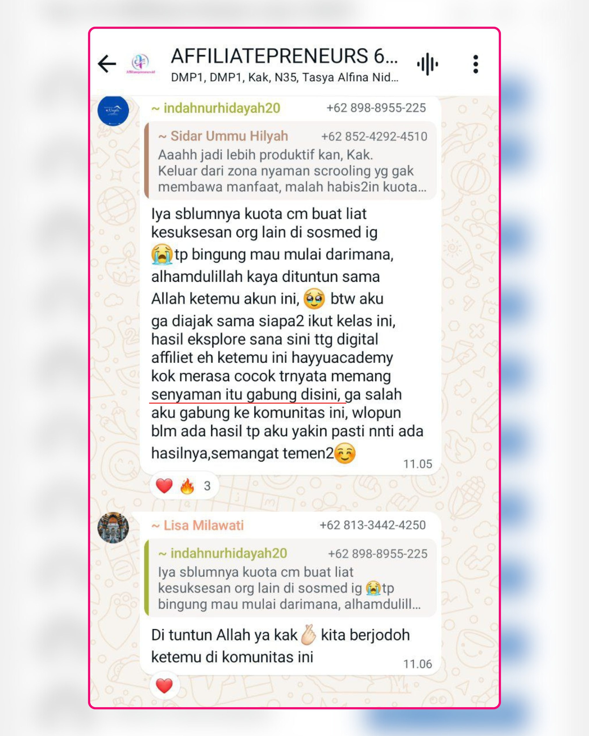 Testimoni Affiliatepreneurs 1