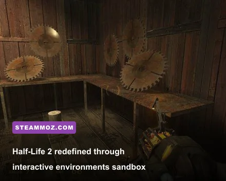 Gordon Freeman wielding the Zero Point Energy Field Manipulator in Ravenholm