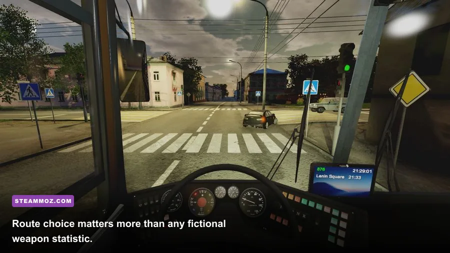 Hungarian city route gameplay from Bus Driver Simulator Hungarian Legend