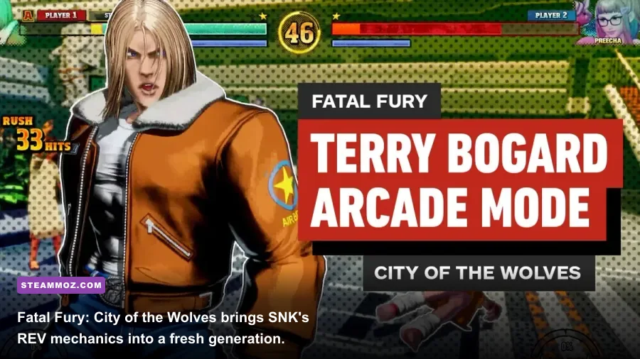 Fatal Fury City of the Wolves gameplay showing REV system