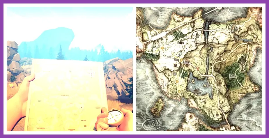 Map displaying hidden secret locations on PS5 Pro