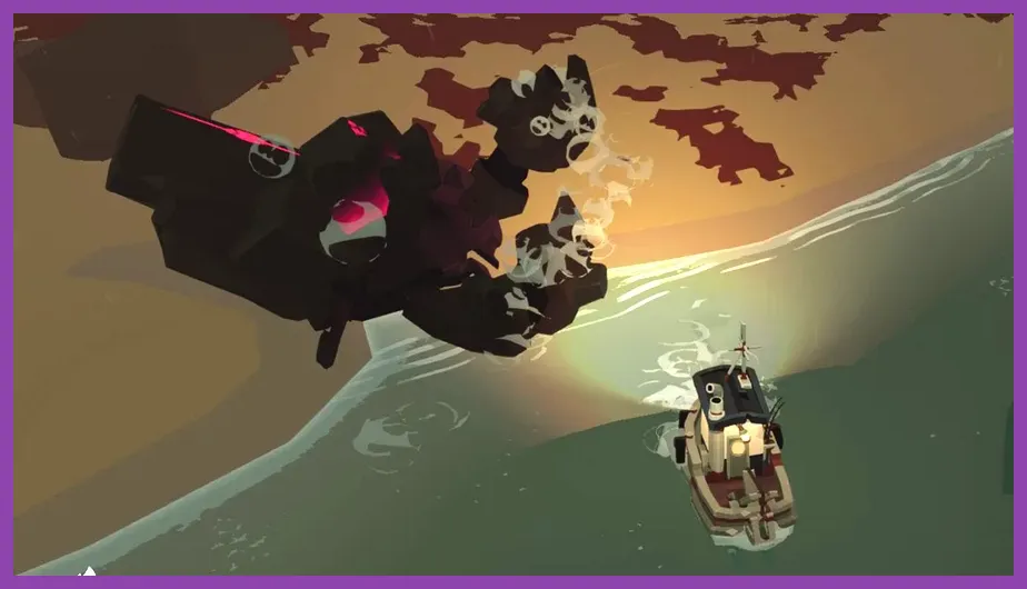 Dredge tentacle monster attacking the player ship