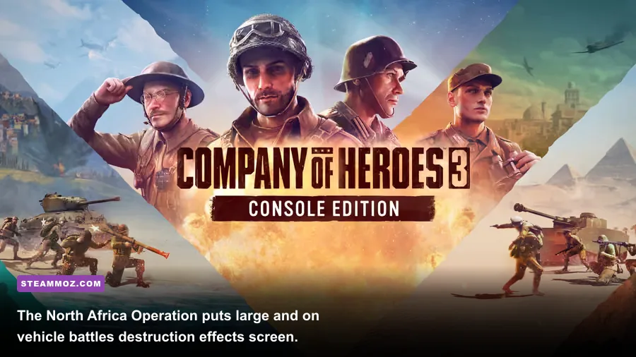 Company of Heroes 3 North Africa Operation desert battlefield with tanks