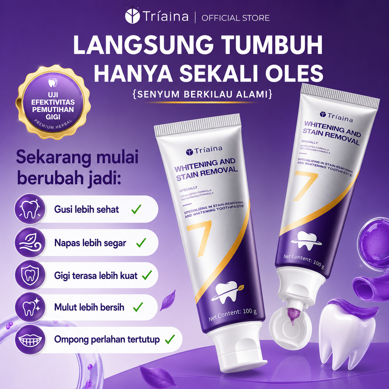 Tríaina Whitening and Stain Removal