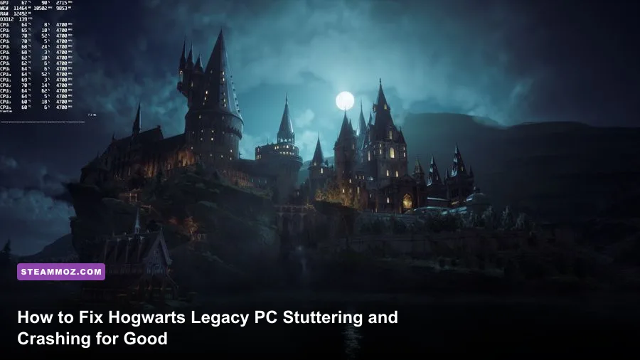 High-resolution PC screenshot of Hogwarts Castle in Hogwarts Legacy