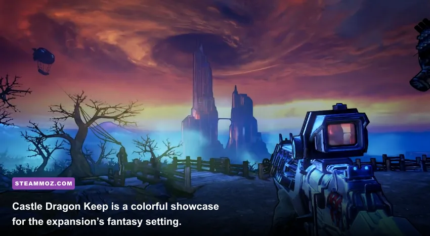 Castle Dragon Keep interior from the Borderlands 2 Tiny Tina DLC