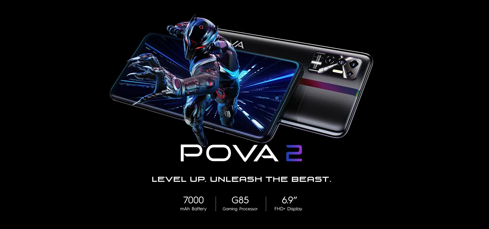 Spesifikasi Tecno Pova 2: Layar FHD+ 6.9 Inci & Baterai 7000mAh