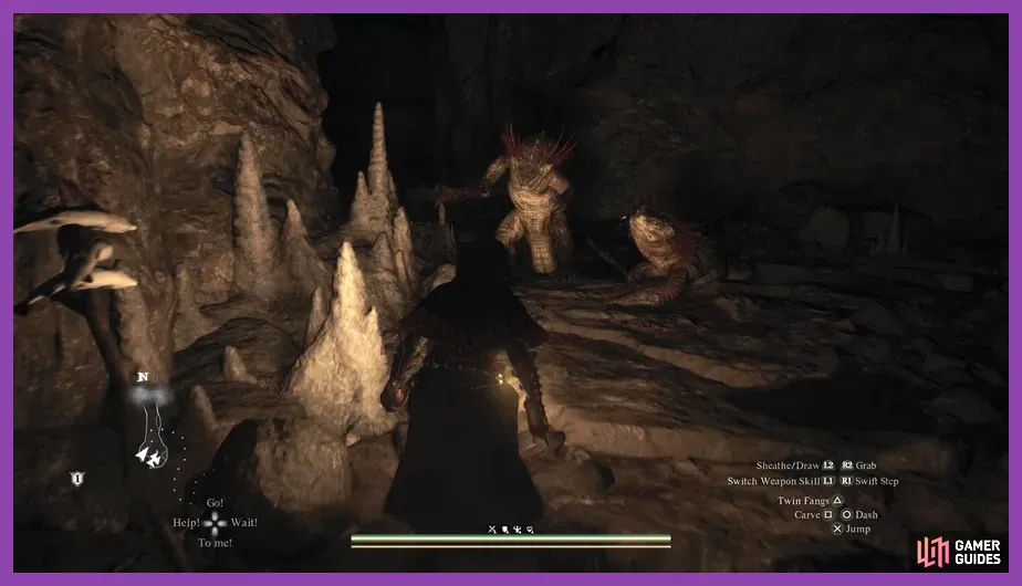 Image of the Whispering Grotto entrance blocked by vines in Dragon's Dogma 2