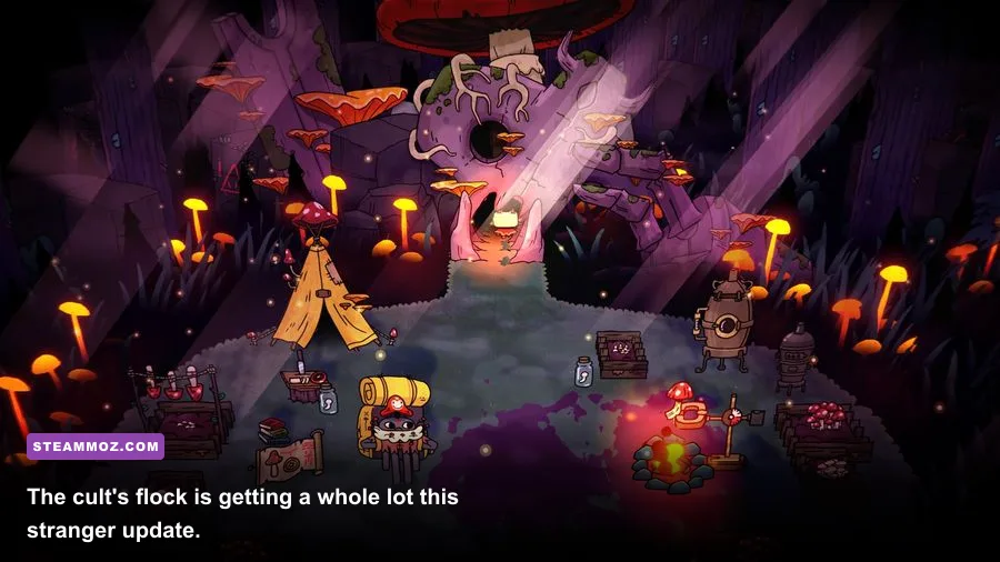 Cult of the Lamb Sins of the Flesh content update gameplay