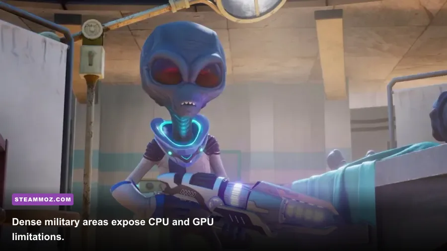 Crypto infiltrates Area 42 in Destroy All Humans 2020