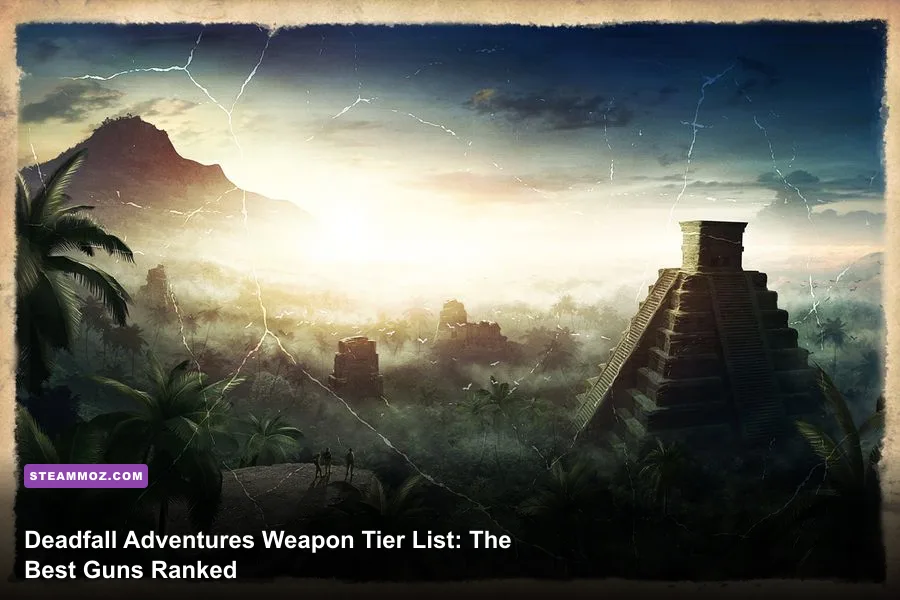 James Lee Quatermain fighting supernatural enemies inside an ancient temple in Deadfall Adventures