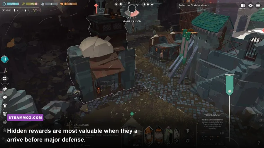 Cataclismo campaign reward screen showing resources collected from a secret cache