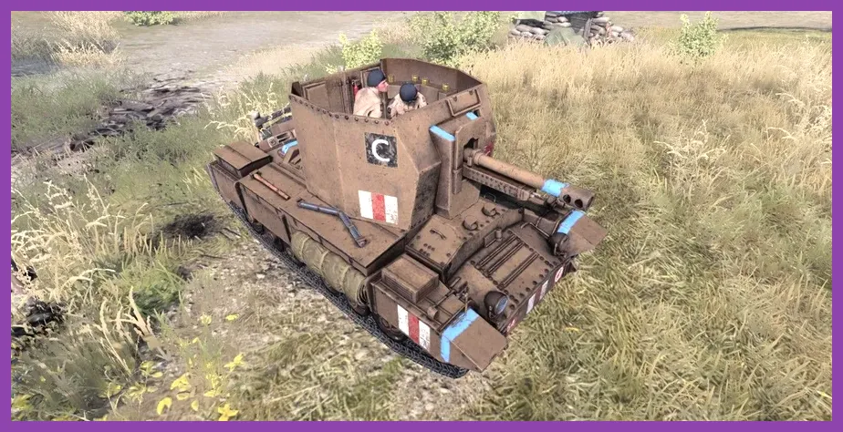 British forces heavy weaponry setup in Company of Heroes 3