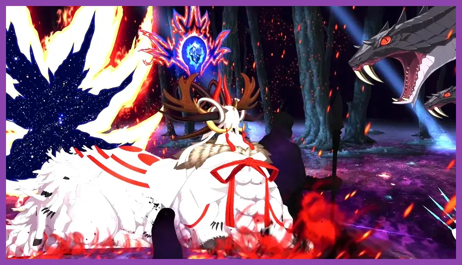 Raid boss encounter in Fate Grand Order event