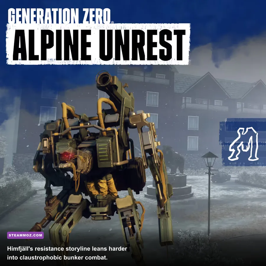Generation Zero Alpine Unrest resistance mission inside a Himfjäll bunker