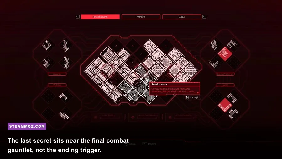 Final hidden collectible location in A Look Inside Ghostrunner Project_Hel