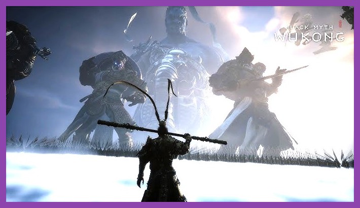 Black Myth Wukong gameplay screenshot of the hero fighting a massive boss
