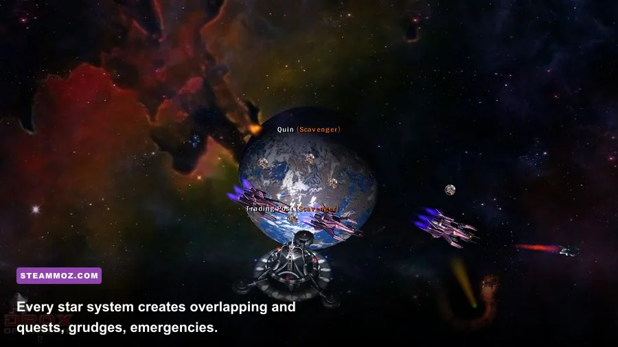 Drox Operative 2 planet quest objective and space station gameplay