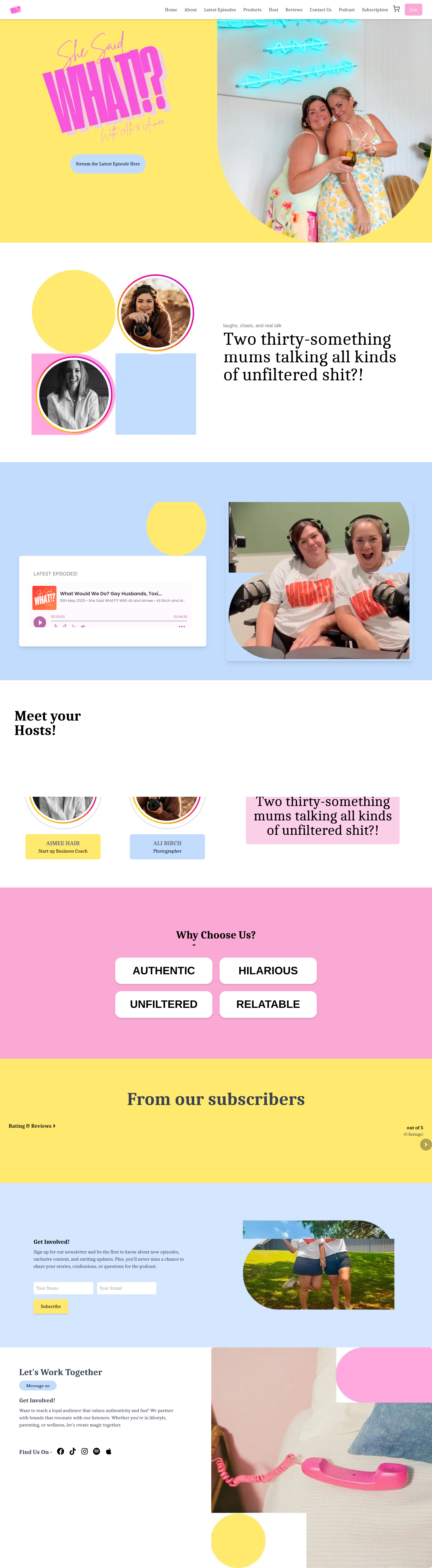 She Said What!? — Podcast Membership & Subscription Platform preview