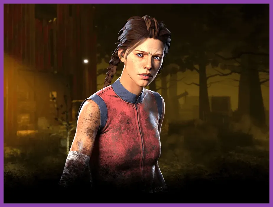 Meg Thomas using Sprint Burst to escape a killer in Dead by Daylight