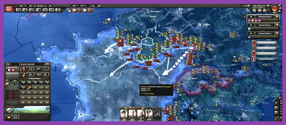 HOI4 console command screen active