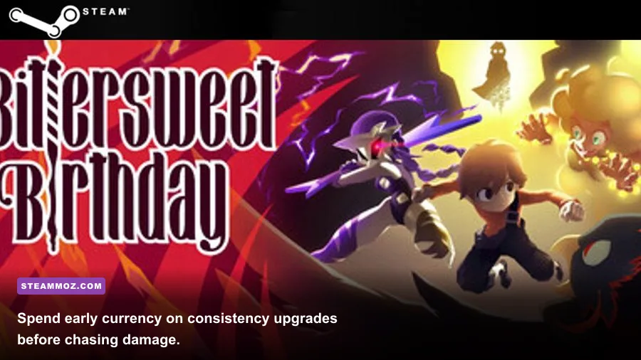Bittersweet Birthday character upgrade and progression menu