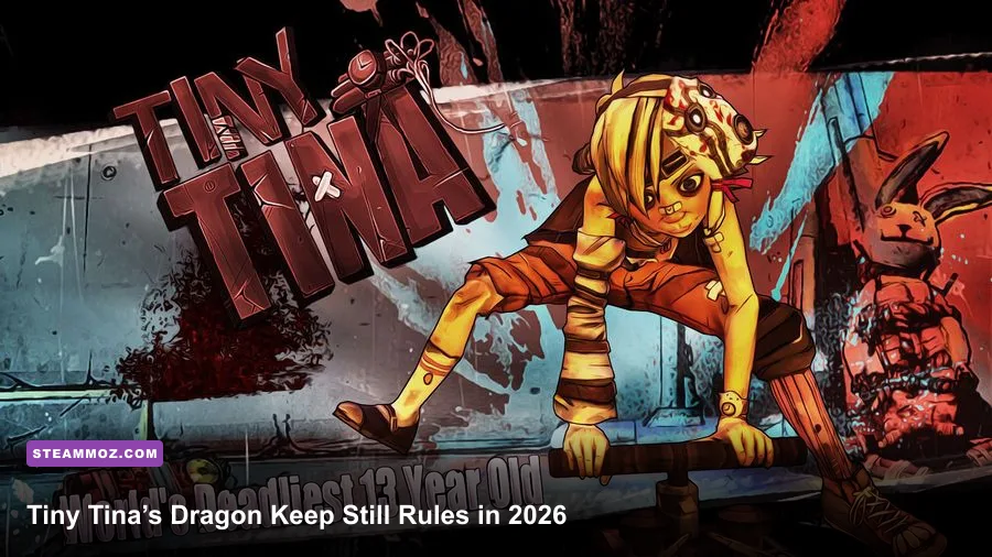 Tiny Tina's Assault on Dragon Keep fantasy castle landscape from Borderlands 2