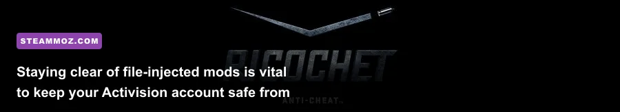 Call of Duty Ricochet anti-cheat system logo and interface