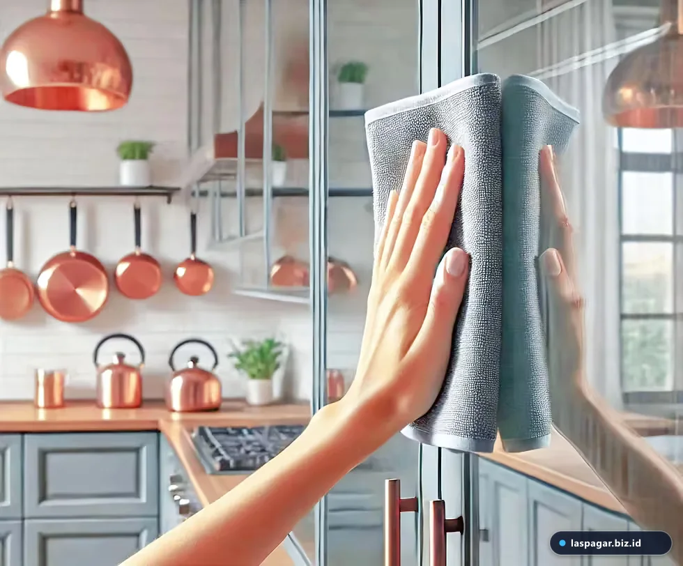 Cara membersihkan dan merawat lemari dapur aluminium panel ACP
