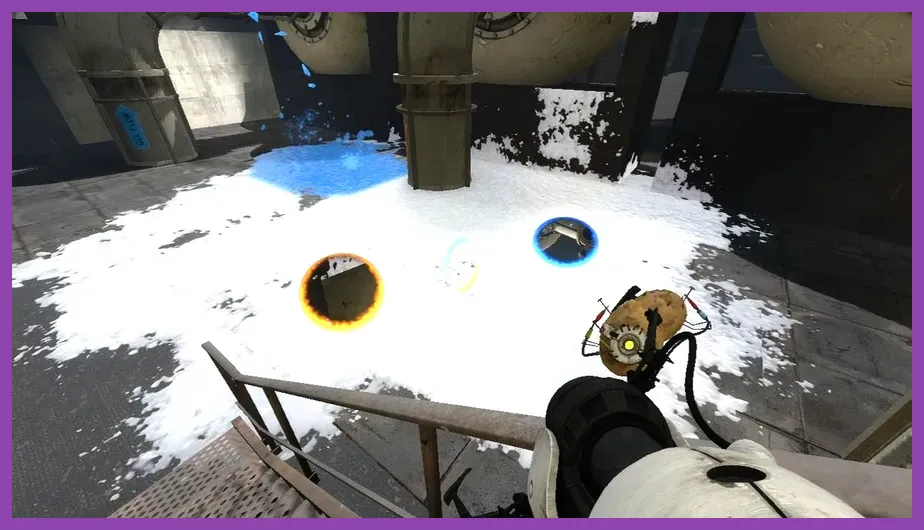 Portal 2 gels and physics simulation heavy particle areas optimization