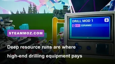 ASTRONEER astronaut mining Astronium in a deep Calidor cave
