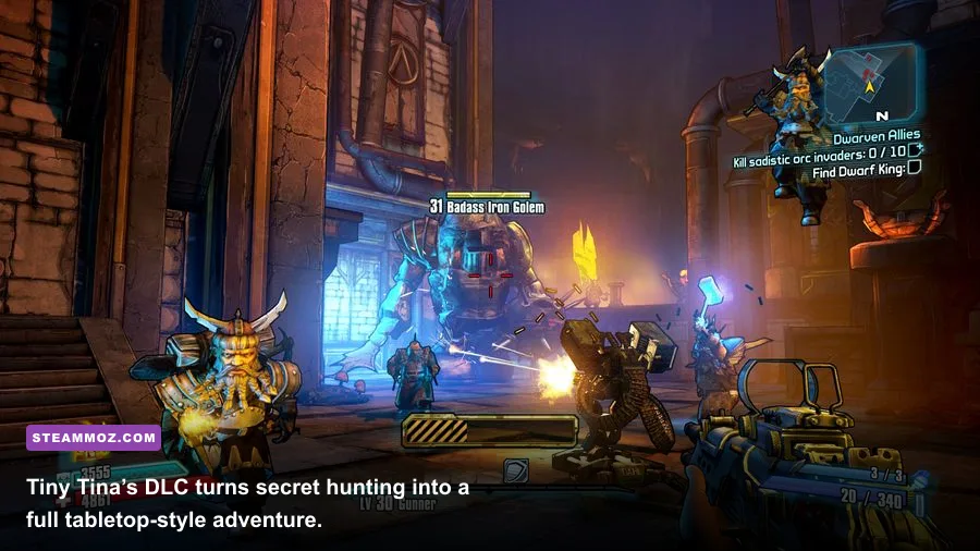 Hidden dungeon and loot chest in Tiny Tina's Assault on Dragon Keep