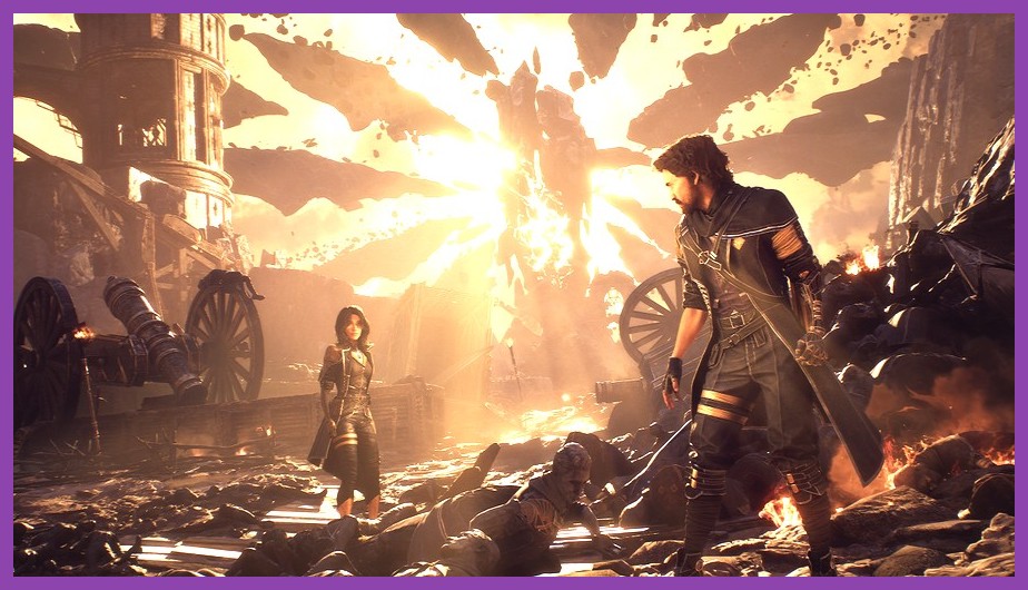 Sciel and Renoir inflicting status ailments on a boss in Clair Obscur Expedition 33