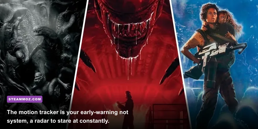 Alien Isolation Lost Contact corridor viewed with the motion tracker