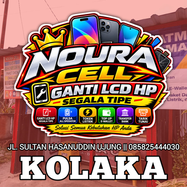 Promo Banner Noura Cell — Service HP, Pulsa, dan Layanan Digital