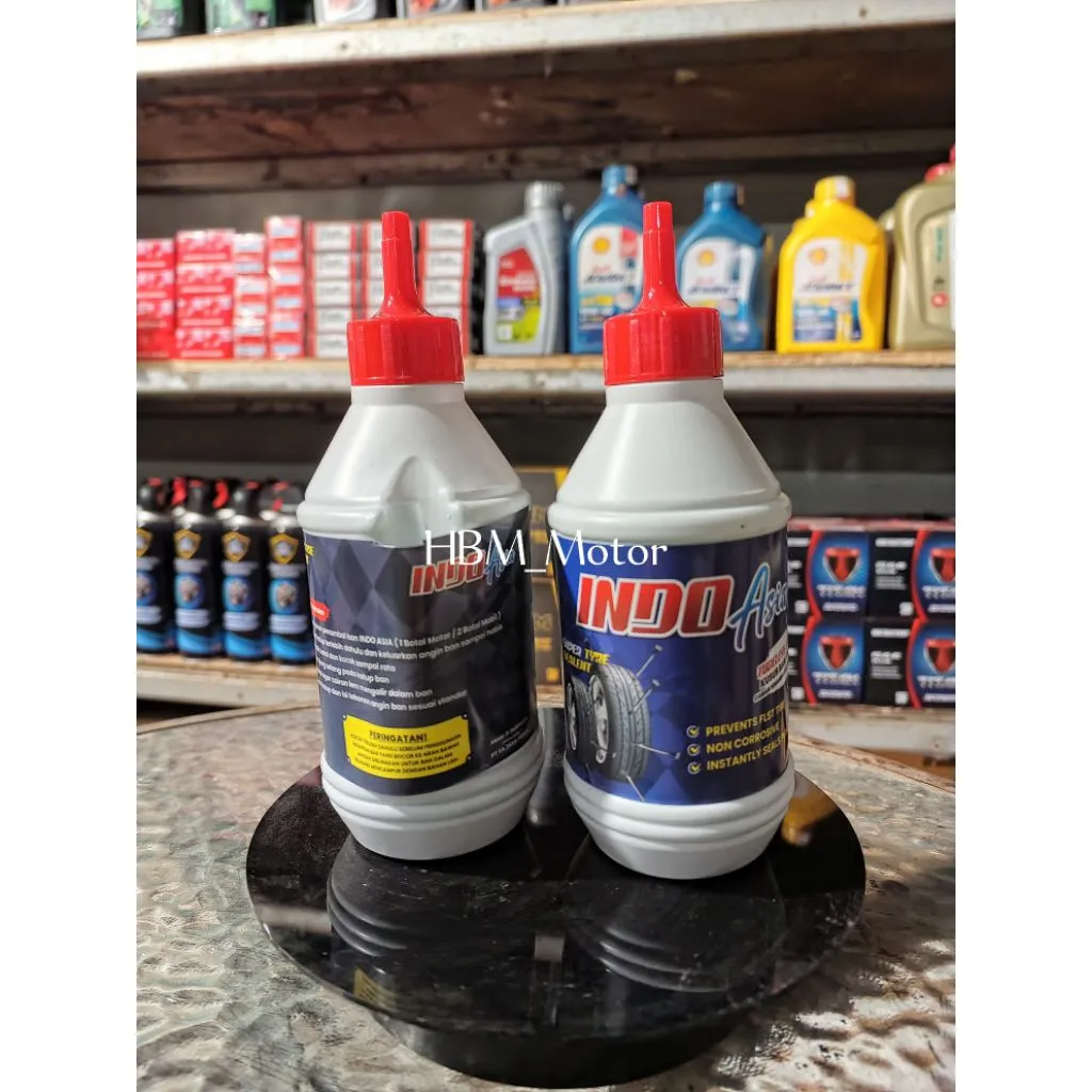 Cairan Ban Motor Mobil Tubeless Tire Sealent Indo Asia 350ml