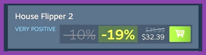 Steam store interface showing heavy sale discounts and cheap prices