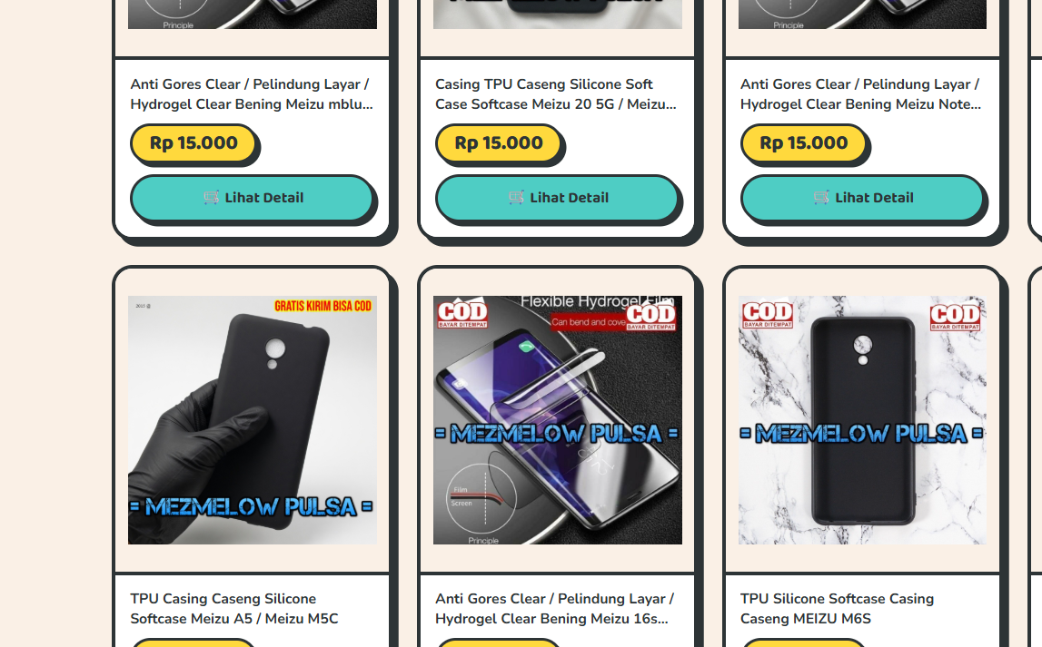 Mezmelow Pulsa : Tempat Beli Silikon Case Meizu Lengkap Warna Hitam di Solo
