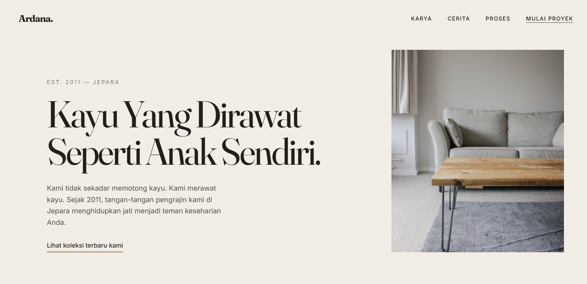 Tampilan Proyek 1