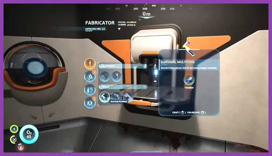Crafting station and survival gear in Subnautica 2