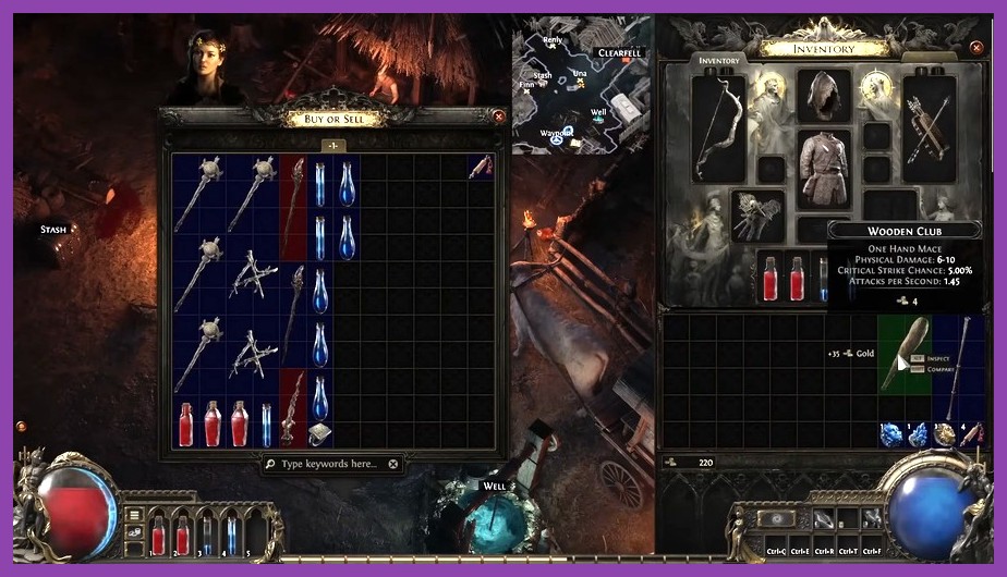 Glowing gold coins dropping from enemy in Path of Exile 2 gameplay