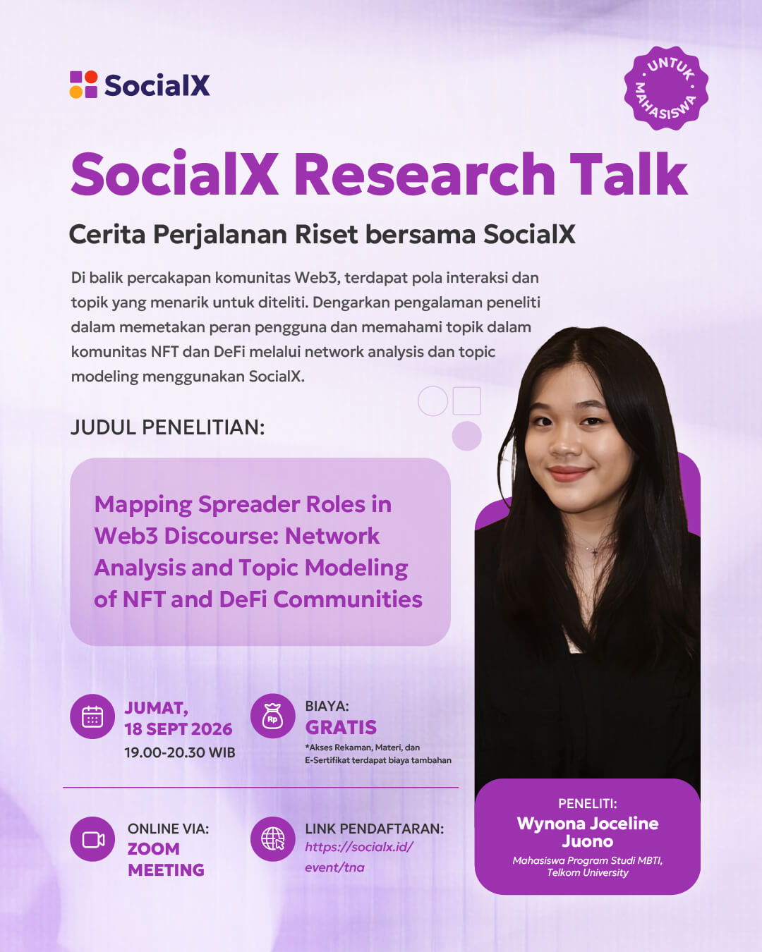 SocialX Research Talk: Memahami Pola Interaksi dalam Komunitas Web3