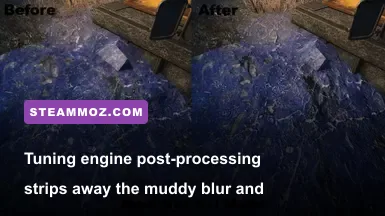 Clean visuals in The Quarry showing sharp character textures without film grain or depth of field blur