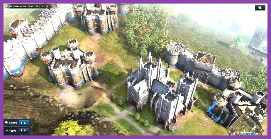 Defensive structures and walls in Age of Empires 4