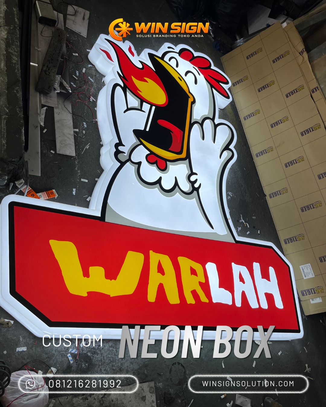 Huruf Timbul hasil pengerjaan Neonika Advertising Bandung 6
