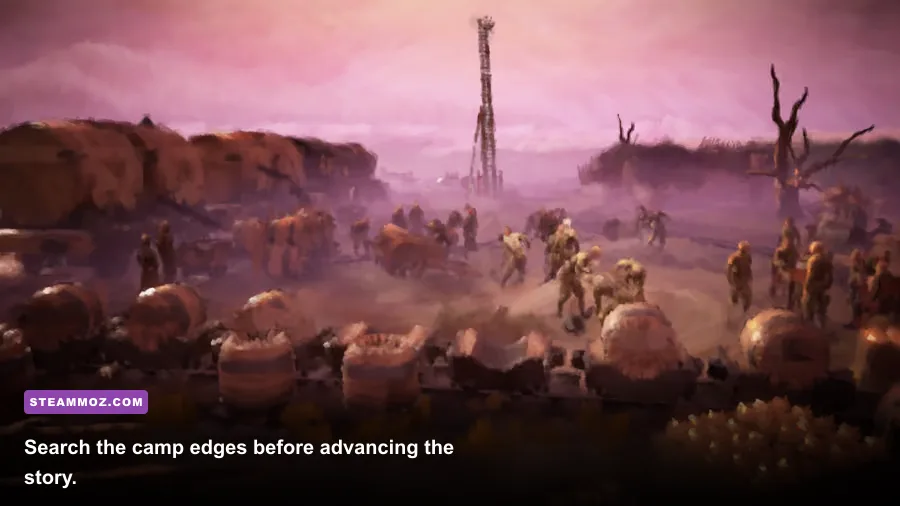Prisoner camp environment from 11-11 Memories Retold